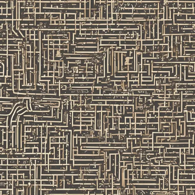 A metaphorical maze of interlinked economic graphs representing the intricate web of decision-making influenced by rational choice theory