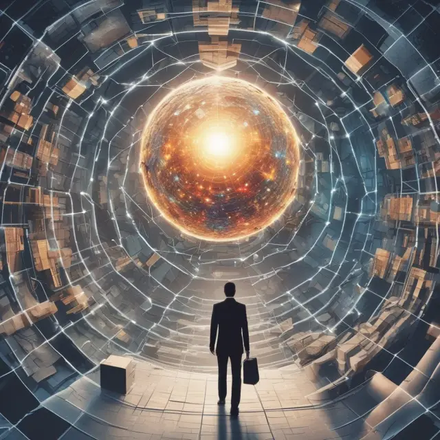 A dynamic business landscape with digital transformation, agile workforce, regulatory scrutiny, and intangible assets merging, shaping the future of company rationalization.