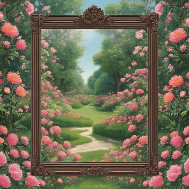 An individual mirroring the past garden of outcomes, planting expectation seeds for future growth