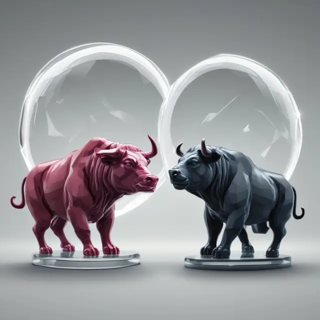 Institutional investors using a crystal ball to analyze market trends based on rational expectations theory