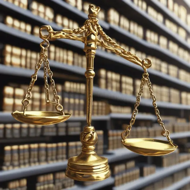 Government scales with weights and measures represent RESPA balancing residential and commercial properties. Golden weights symbolize RESPA