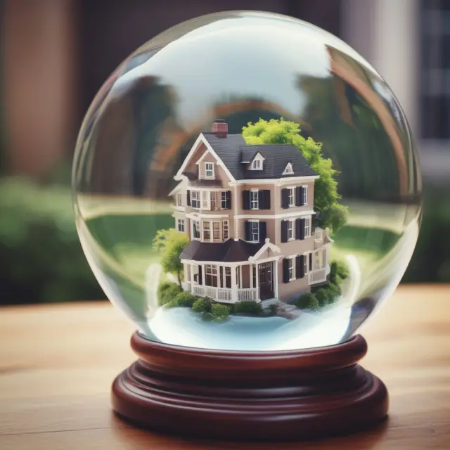 Crystal ball displaying clear real estate transaction information, symbolizing RESPA