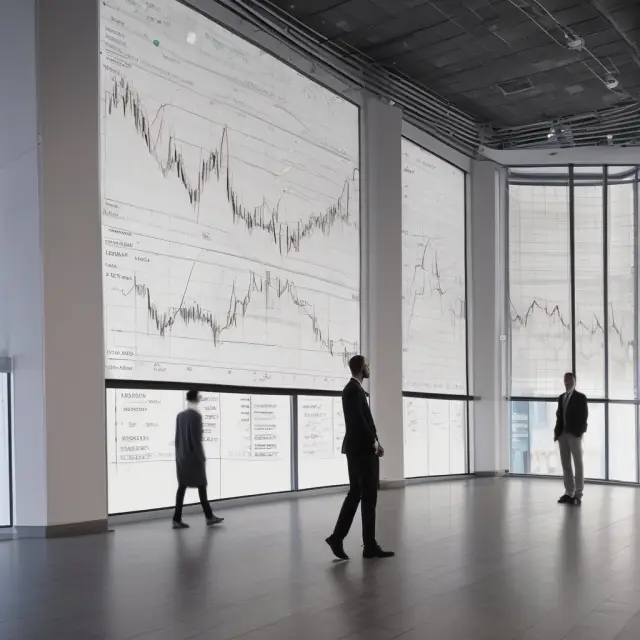 A dynamic river filled with bid and ask prices represents the flow of real-time quotes through financial markets