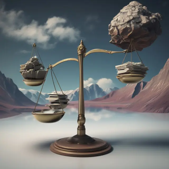 Real-time quotes represented by a balanced scale and delayed quotes represented by a mountain, emphasizing the need for understanding the trade-offs between these two options.