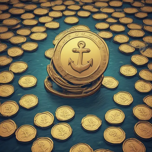 Gold coin illustrating real asset