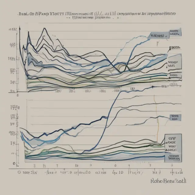 An undulating wave representing real GDP growth rate moving through various stages of the business cycle—expansion, contraction, trough, and recovery.