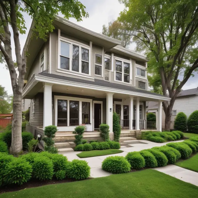 Metaphorical depiction of real estate careers as the growth process of a home, nurtured by professionals like agents, appraisers, brokers and more