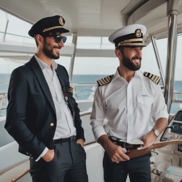 A captain representing a General Partner steering a ship, with passengers as Limited Partners contributing capital in a metaphorical representation of RELP partnership roles.
