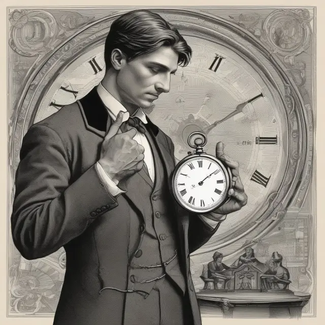 Time traveler fine-tuning pocket watch amidst shifting inflation measures like CPI, PCE Price Index, and GDP Price Index