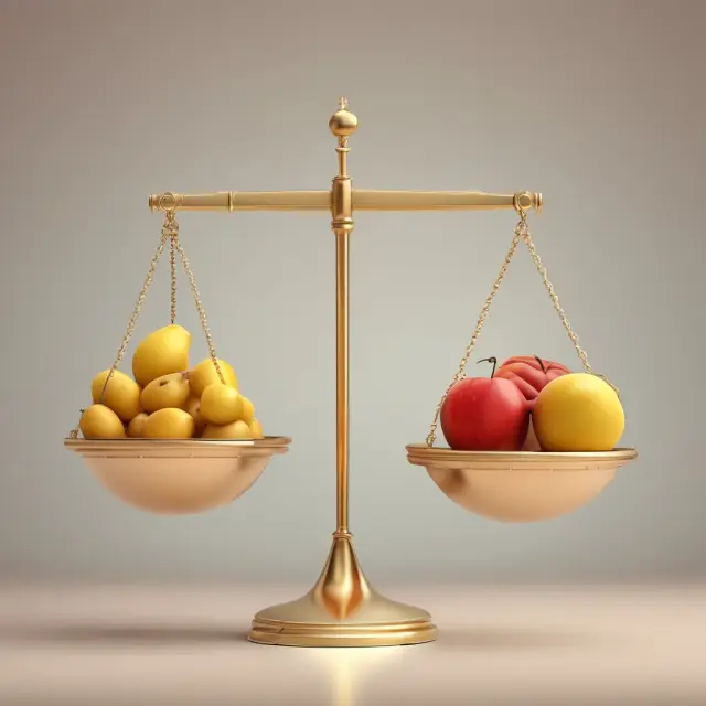 Golden scale weighing Nominal Interest Rate vs Inflation Rate for Real Interest Rates