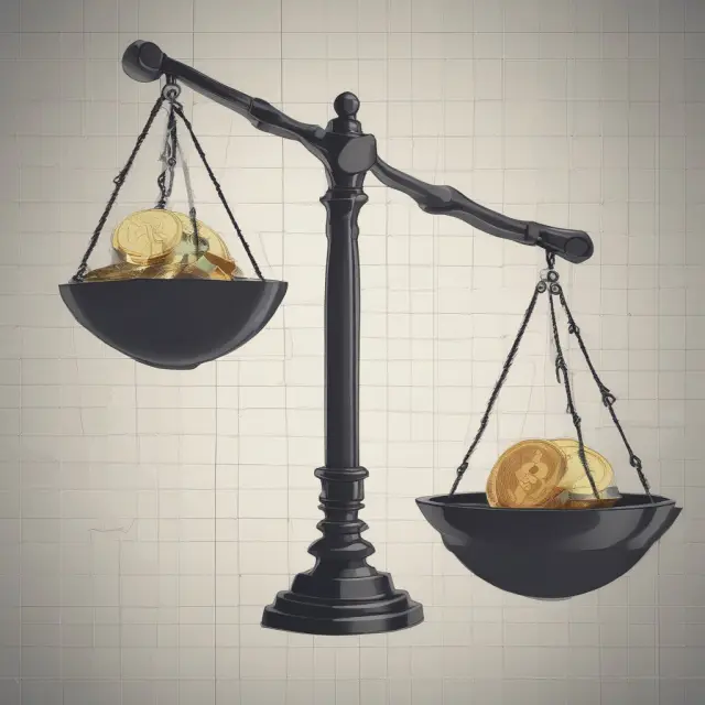 Comparison of nominal and real interest rates with inflation rate balancing scales