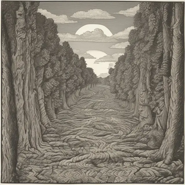 An intricate tapestry depicting taxes intertwining with realized yield, symbolizing their inseparable connection.