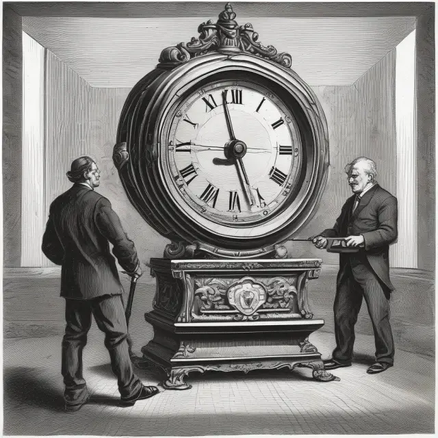 An hourglass pouring sand into a jar, representing the impact of inflation on real rates over time. Trailing indicators help reveal historical purchasing power.