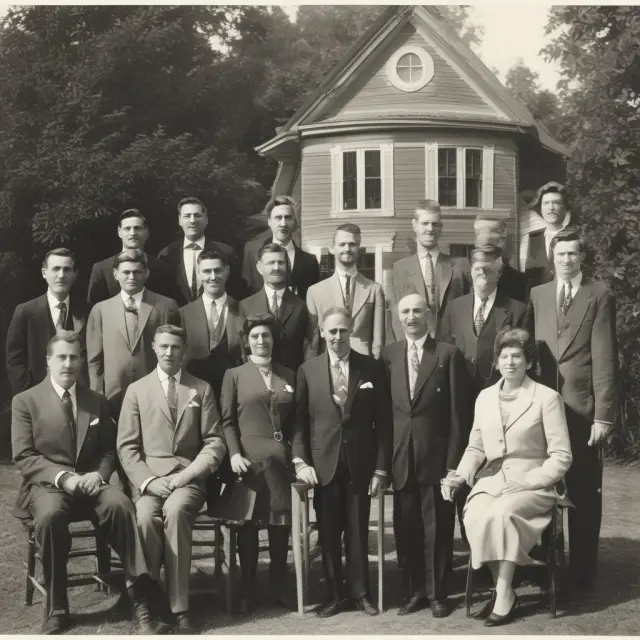 Realtors forming a bridge over time, linking past and present through the evolution of NAR
