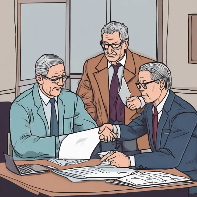 A short seller and market maker engaging in a short sale transaction, with the market maker offering a rebate fee for borrowed securities and assuming counterparty risk.