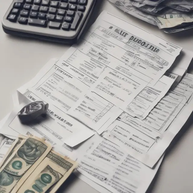 Comparison image of receipt and invoice representing completed transaction and outstanding payment.
