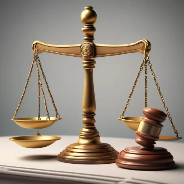 Judge with gavel balancing secure creditor and court shield, representing the appointment of a receiver for asset management
