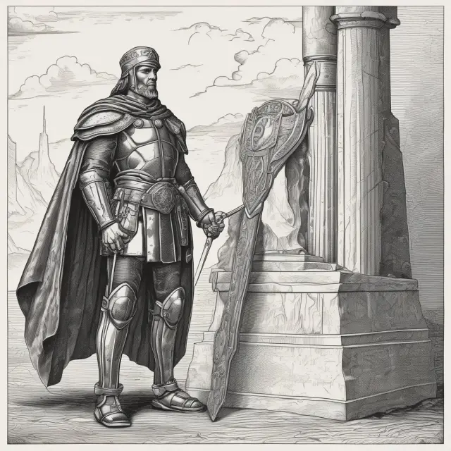 A receiver, symbolized by a knight, stands firm amidst company chaos, protecting the interests of creditors and managing troubled business assets.