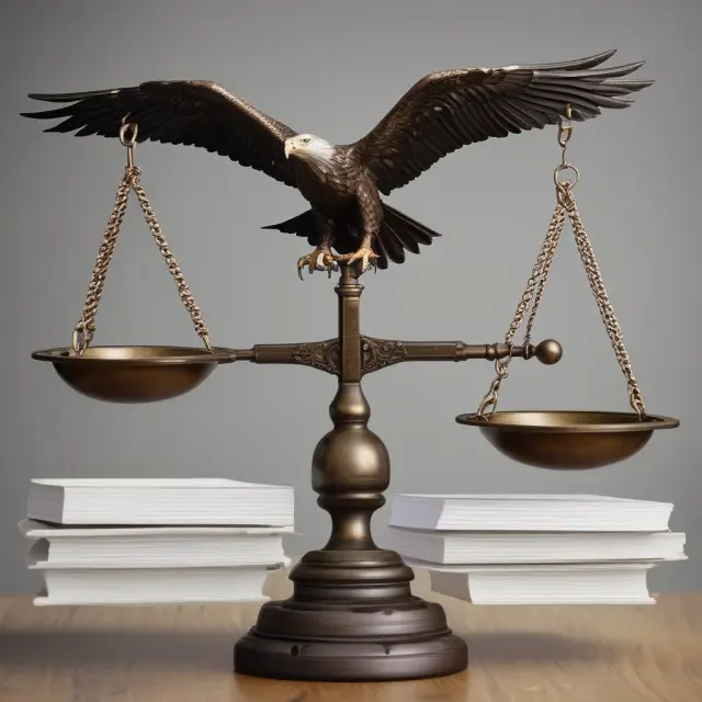 A borrower weighing assets on a scale, while an eagle-eyed lender holds a net with potential collateral