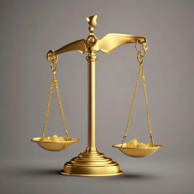 A golden scale balancing recovery rates, with various macroeconomic indicators influencing the balance