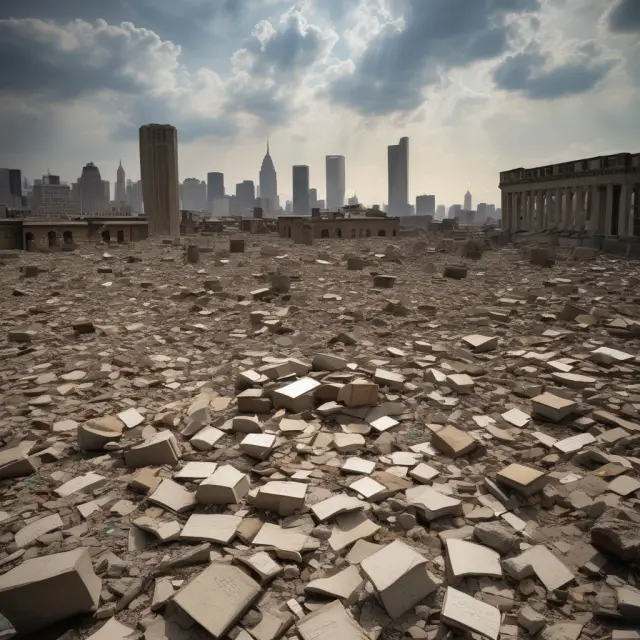 Time capsule filled with graphs and charts depicting changes in average recovery rates during economic downturns