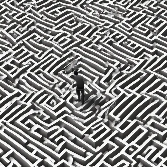 Person cancelling a recurring payment amidst a maze of digital bills