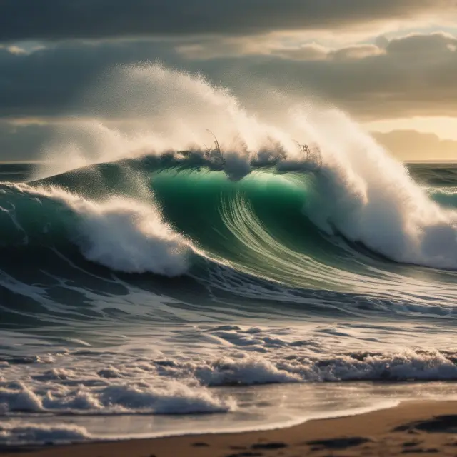 A metaphorical image showing redemption waves, symbolizing the process of selling mutual fund shares back to the company