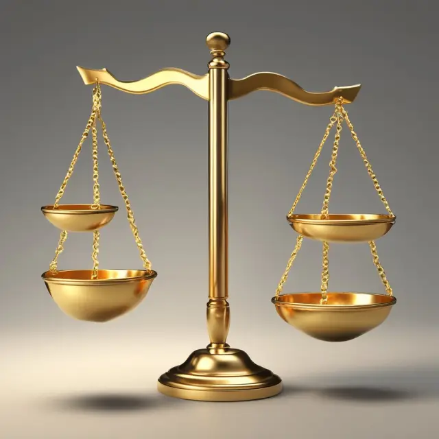 Golden scales balanced between REER indices, representing a country