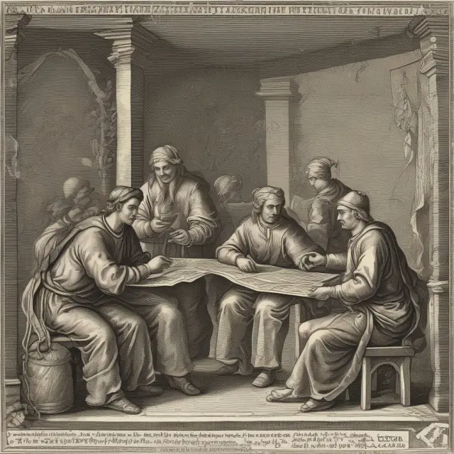 Golden threads connecting merchants to transactions, symbolizing the crucial role of reference numbers in managing financial operations