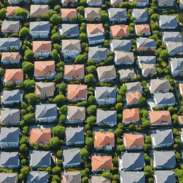A prime rate towering above an adjustable-rate mortgage (ARM) landscape, symbolizing its essential role in setting interest rates for borrowers.
