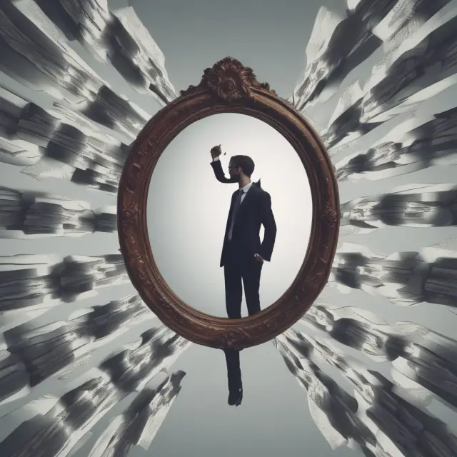 An investor ponders their decision amongst multiple investment opportunities, balancing fear of regret with rational thought