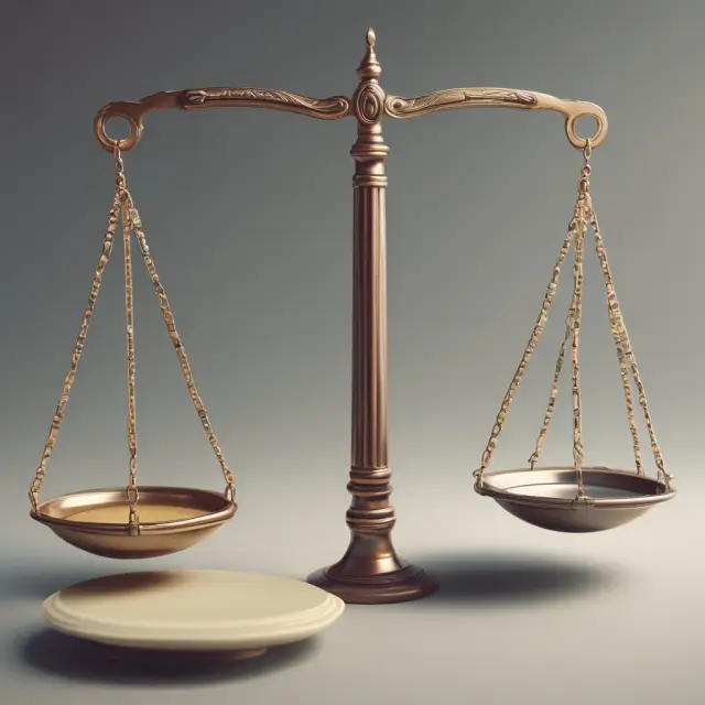 Two scales panning between regret symbols and opportunity symbols, emphasizing the importance of research and analysis in investment decisions.