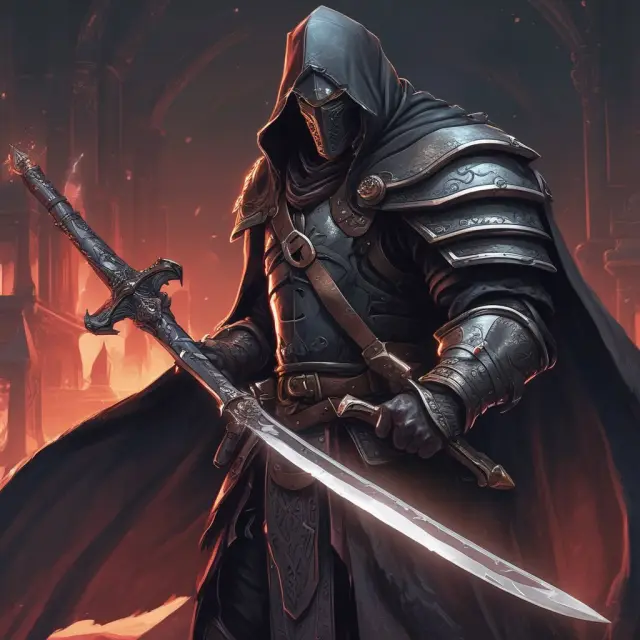 An armored figure holding a sword and a balance (scale) to maintain fairness and order in securities markets, symbolizing Regulation SHO enforcement.