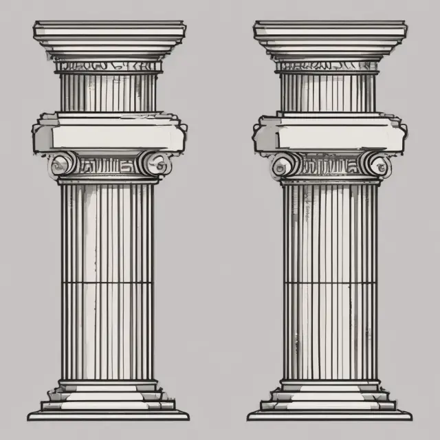Three tall columns symbolizing the Uptick Rule, Regulation SHO, and Short Sale Circuit Breaker stand side by side, illustrating their comparative roles in regulating short selling