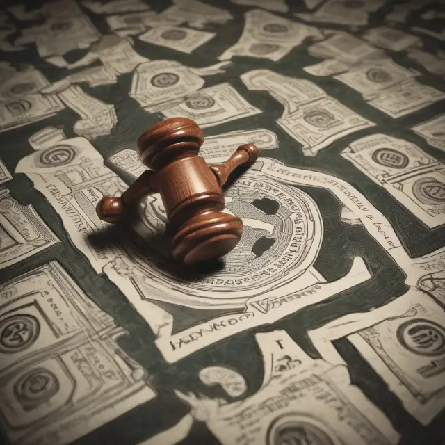 An image of a Federal Reserve gavel shaping a puzzle piece landscape, representing the complexities and challenges of understanding and applying Regulation W in banking.