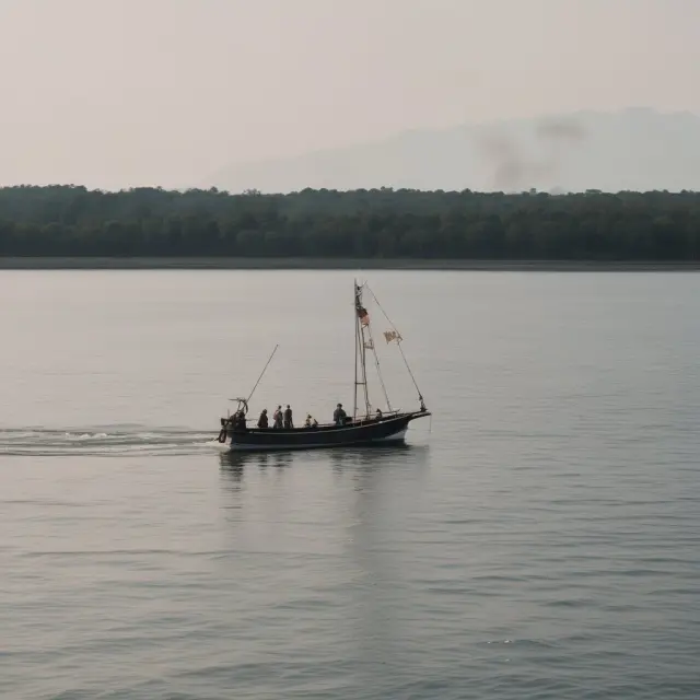 Small boat sailing on a body of water with various state seals, carrying Rule 504 exempt securities