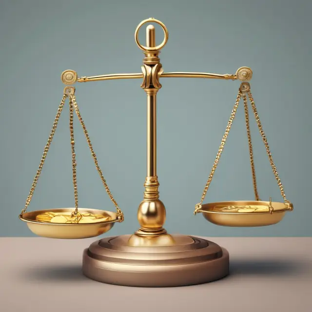 Golden coins on a scale balanced by a lever - initial margin requirement