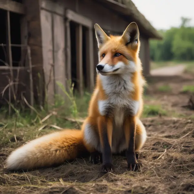 A fox, symbolizing regulatory bodies, guarding a henhouse filled with chickens representing industries. This metaphor illustrates the potential for capture theory in regulatory environments.