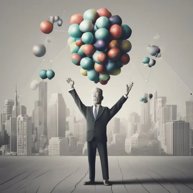 Institutional investors and professionals managing REIG investments: Balanced balls symbolizing pooled capital, operational flexibility, and professional expertise.