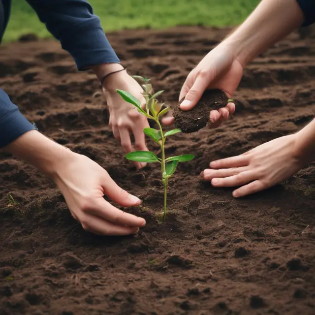 Person tending to a growing field of seeds, representing various out-of-pocket expenses being reimbursed