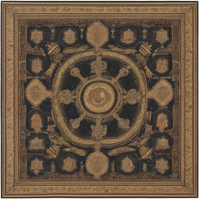 An image of regulators skillfully weaving a complex tapestry, symbolizing the delicate balance between insurance companies