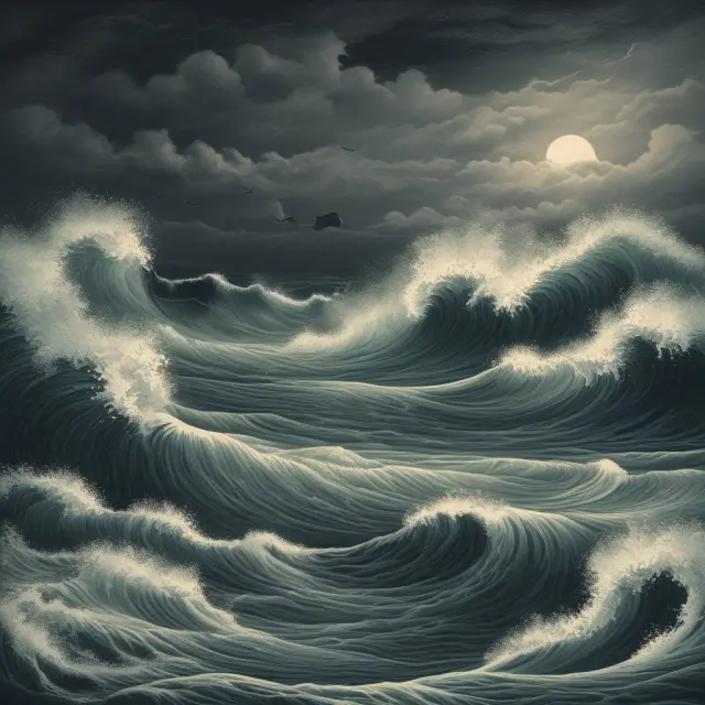 Investor holding a ship steers through tumultuous waters while managing reinvestment risks amid changing interest rates