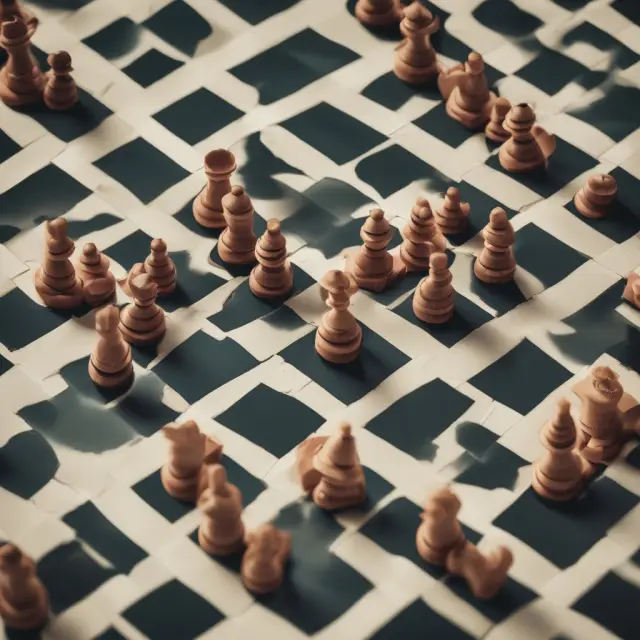 Investors assessing options: equity vs. mortgage REITs, on a chessboard, for optimal real estate investment strategies