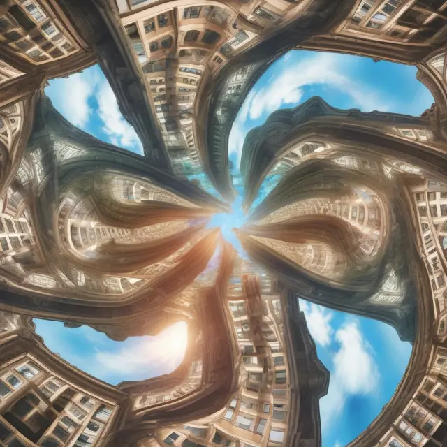 Image of a kaleidoscope symbolizing different REIT types (publicly traded REITs, private REITs, and non-traded REITs) swirling around it.