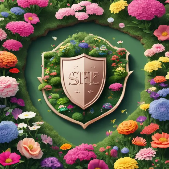 A lush garden of registered REITs protected by the Securities and Exchange Commission (SEC) shield, emphasizing transparency.