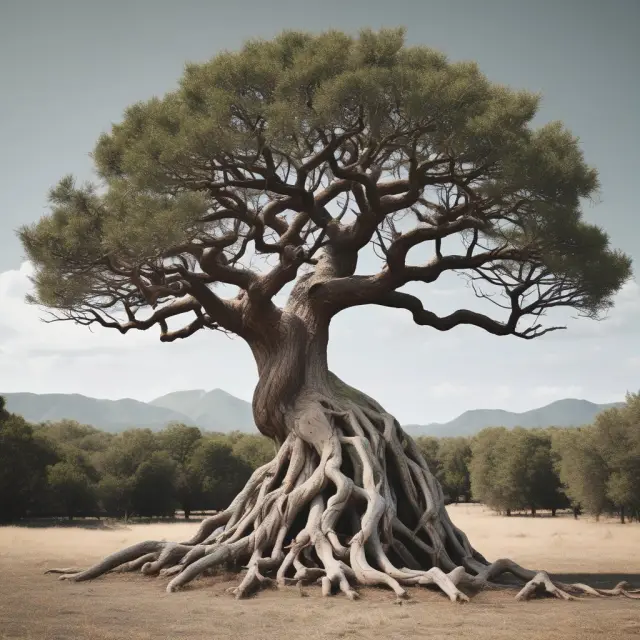 Image of a blooming tree with entwined branches representing the benefits of relationship management: brand loyalty, identifying inefficiencies, risk mitigation, and cross-selling opportunities