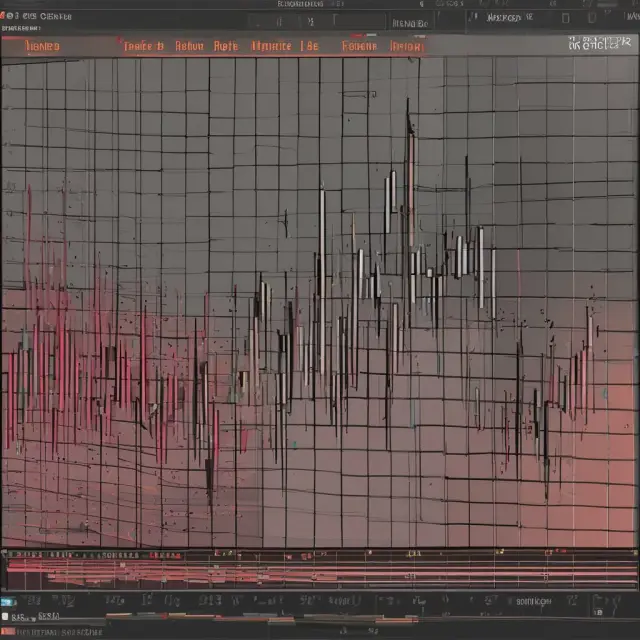 A comparison of a Renko chart with frequent whipsaw effect waves and traditional candlestick charts, illustrating the importance of considering both for comprehensive market analysis.