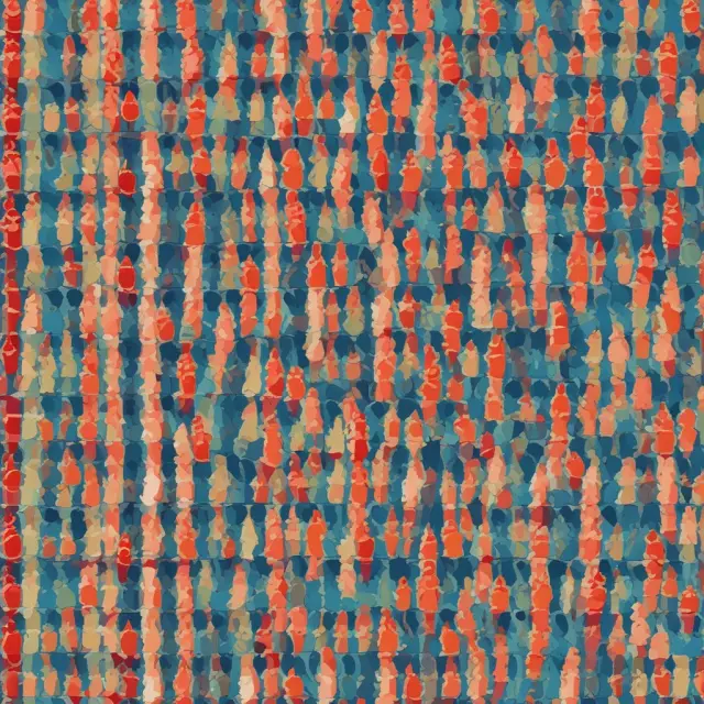 Image of various subgroups forming a representative sample through stratified random sampling