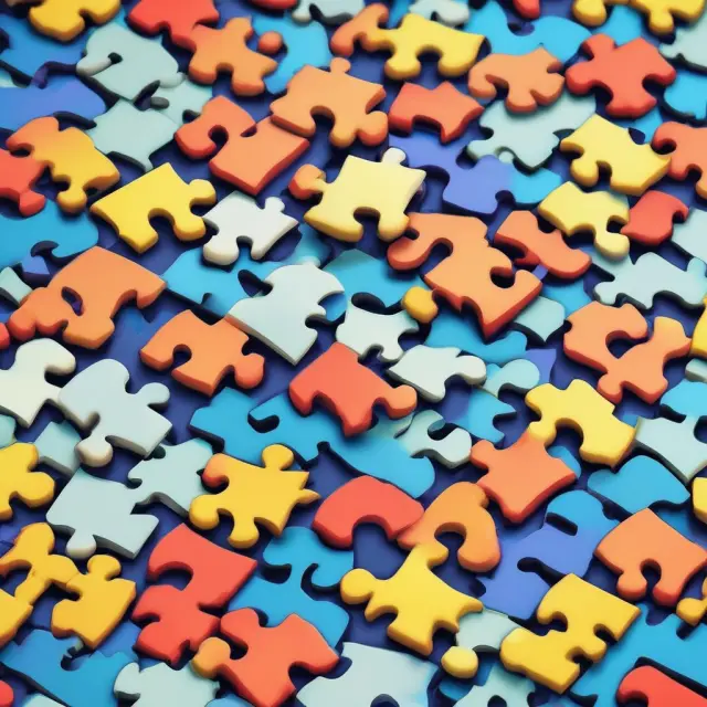 RFQ process depicted as a puzzle with vendors submitting price quotes to fill in the missing pieces.