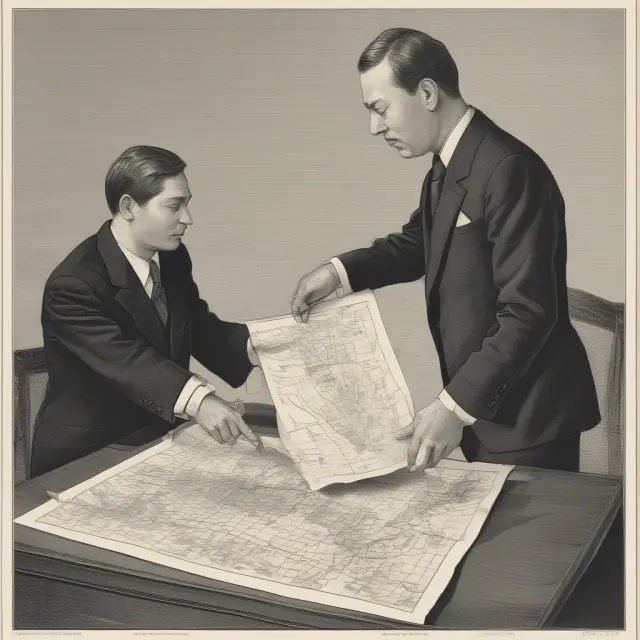 An official transfers ownership of properties or services from a government to a businessman through formal contracts.